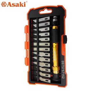 Bộ dao điêu khắc, chạm, trổ 14 chi tiết Asaki AK-3961