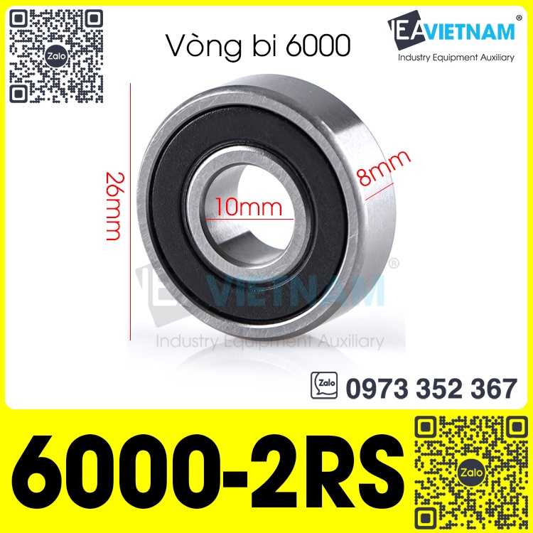 Vòng bi 6000 6001 6002 6003 6200 6201 6202 6203 6300 6301 6302 / Bạc đạn trục 10mm 12mm 15mm 17mm / Ổ bi phi 10 12 15 17