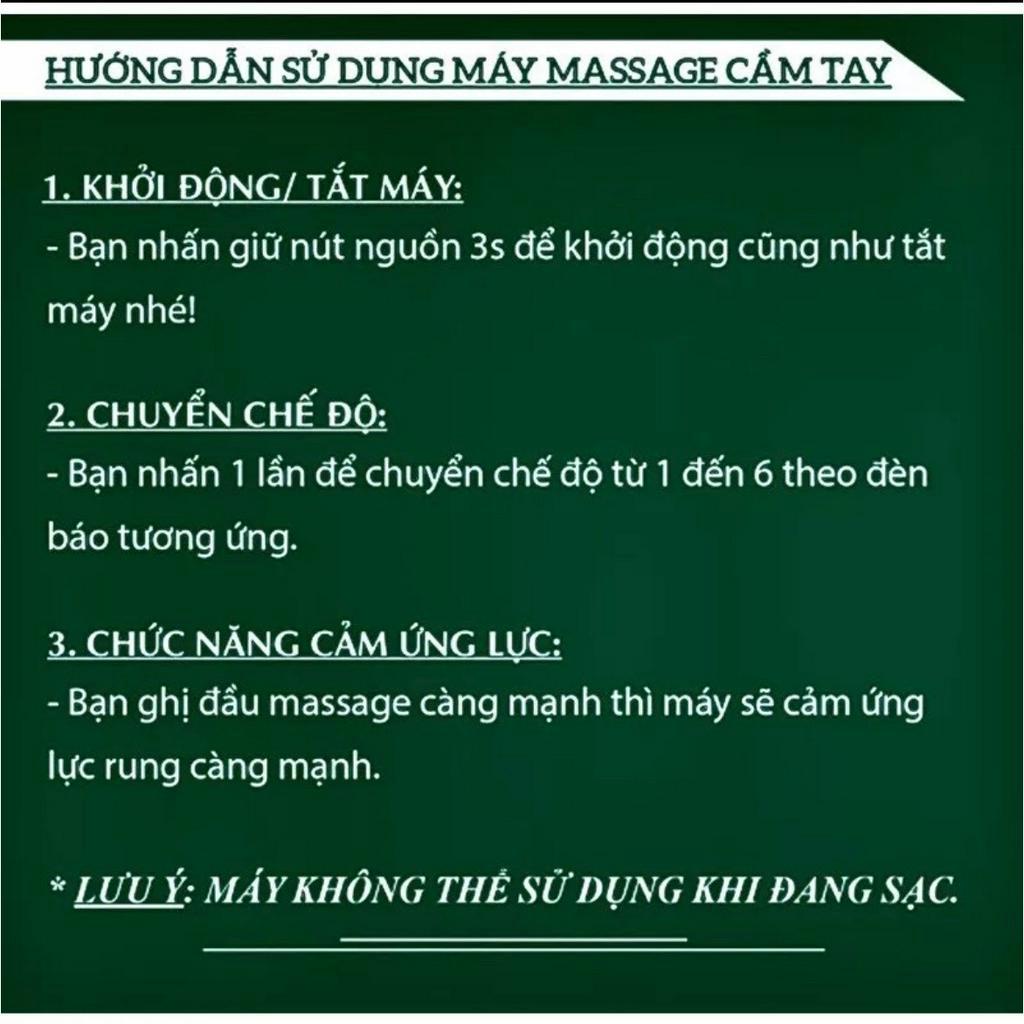 máy massage cầm tay - máy massage cổ vai gáy 4 đầu 6 chế độ.