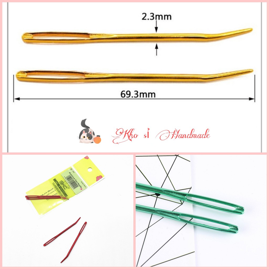 Set 2 cây kim khâu cong SKC