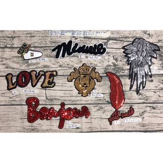 sticker hình thêu kim sa cool 06 (ko keo)