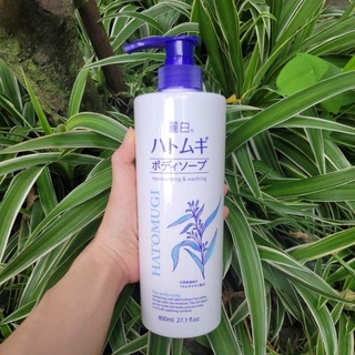 Sữa tắm dưỡng sáng da hatomugi moisturizing & washing 800ml