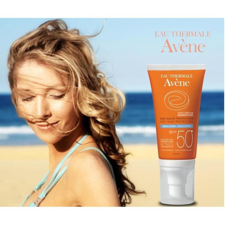 [AUTH2021] Kem chống nắng Eau Thermale Avene Dry Touch Fluide SPF50+ 50ml dạng vòi