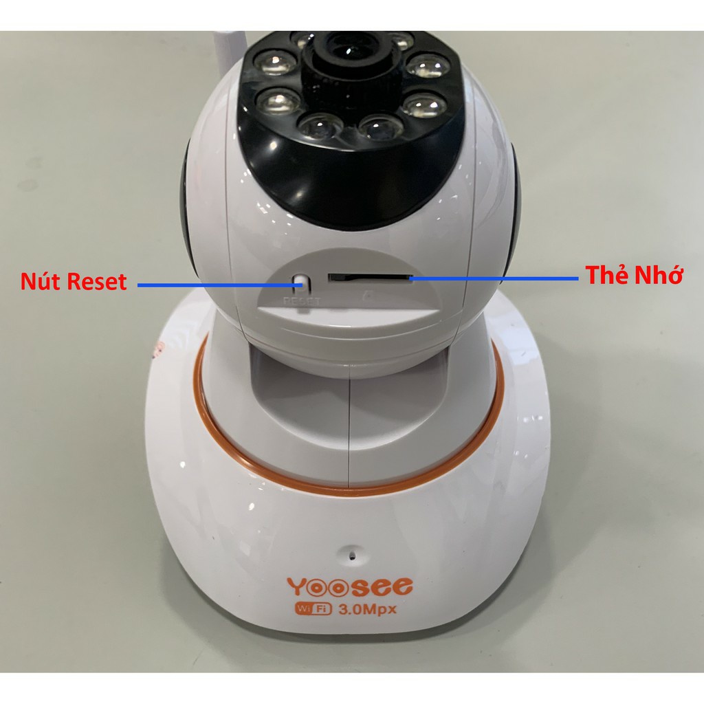 Camera wifi yoosee 3 râu ban đêm có màu 1080p, Báo động chống trộm, đàm thoại 2 chiệu, fullbox