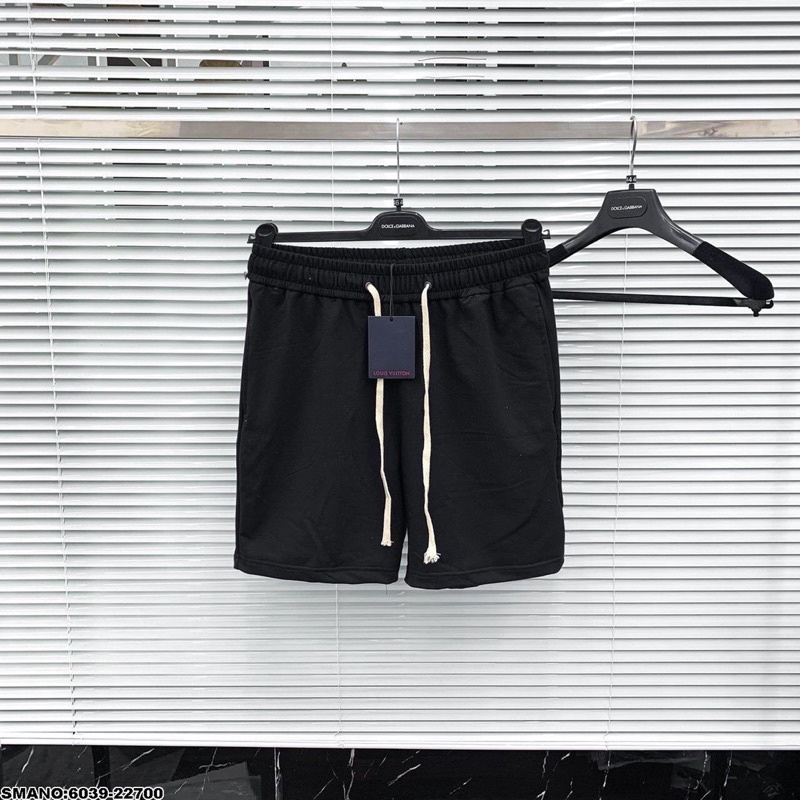 Quần đùi nam LV thêu túi sau chất cotton mềm co giãn • MinWay Store