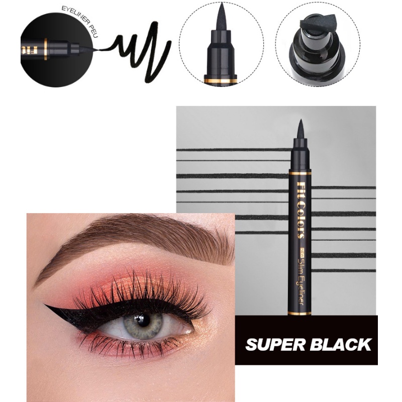Bút Kẻ Mắt Dạng Lỏng Có Đầu Đóng Dấu Hình Cánh Chống Thấm Nước Mau Khô Lâu Trôi