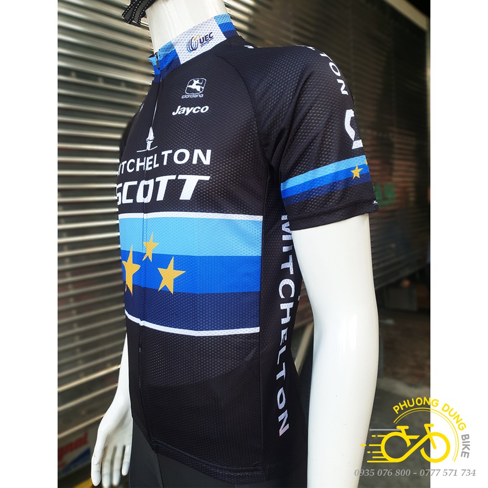 Áo thể thao nam đi xe đạp Mitchelton Scott