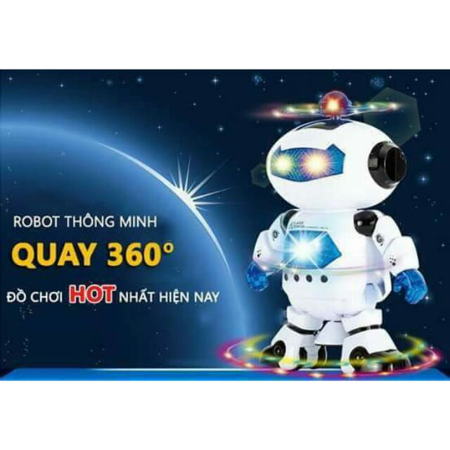 Robot tosy có nhạc quay 360 độ