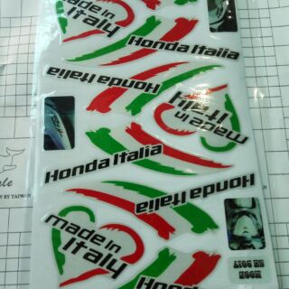 3 bộ Tem Honda Italia phản quang
