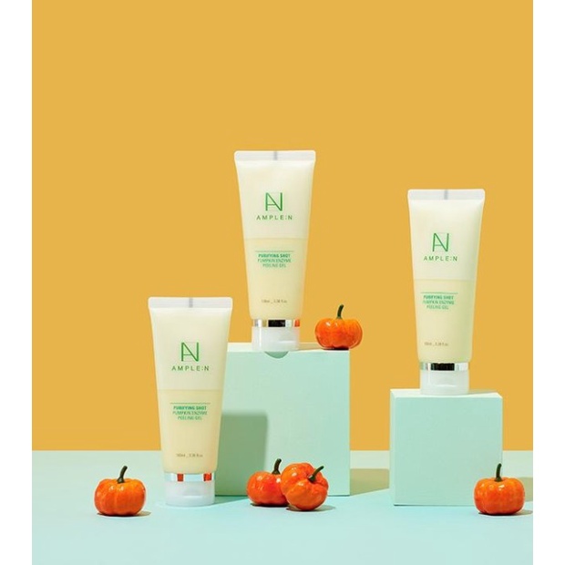 Tẩy Da Chết Bí Ngô Ample:N Purifying Shot Pumpkin Enzyme Peeling Gel 100ml