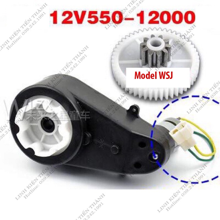 Động Cơ 12v12000 Vòng Dành Cho Ô Tô Điện Trẻ Em