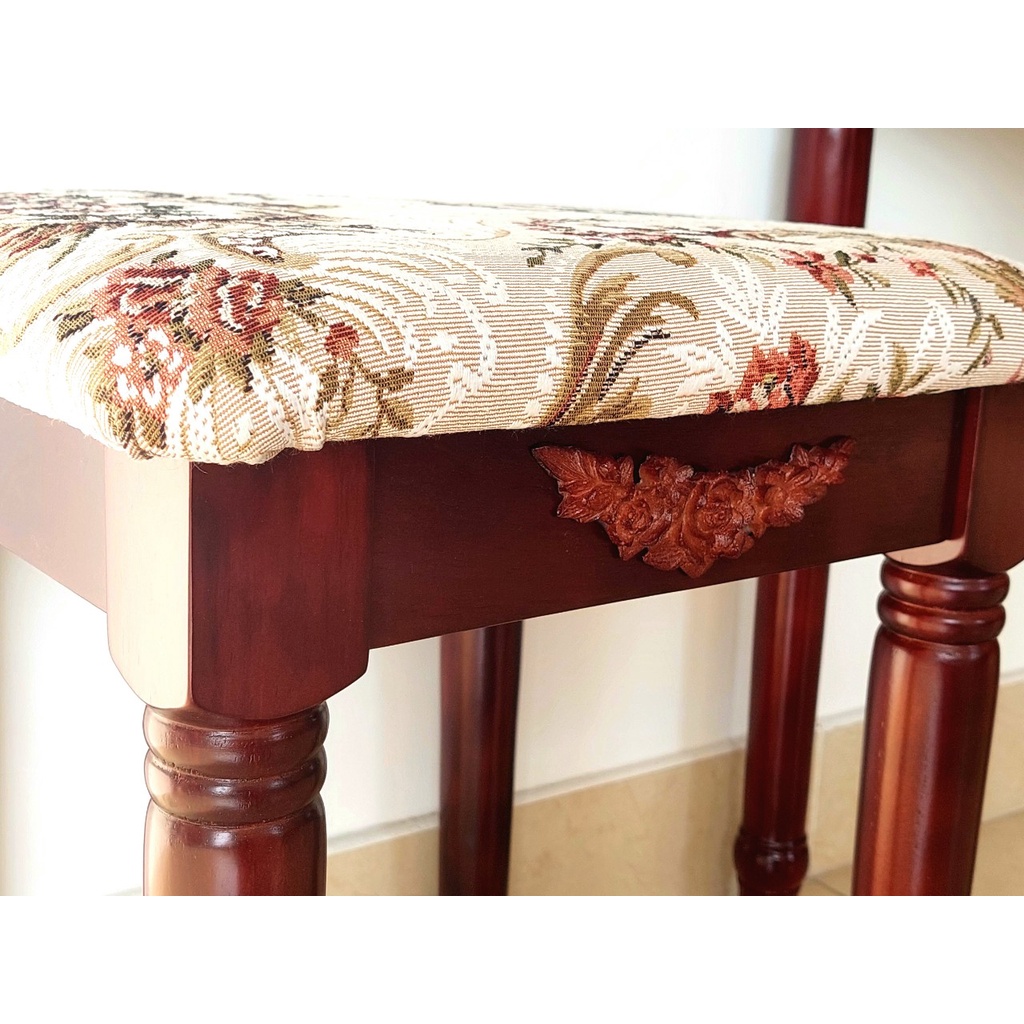 Bộ Bàn Phấn Gỗ Nhiều Màu, Bộ Bàn Ghế Trang Điểm Gỗ Thông Trang Nhã - Hàng VN Xuất Khẩu