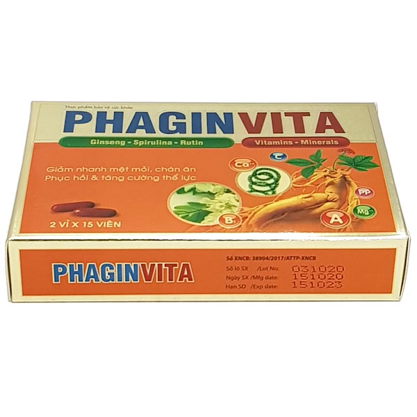 Phaginvita - Giảm nhanh mệt mỏi, chán ăn, phục hồi &amp; tăng cường thể lực