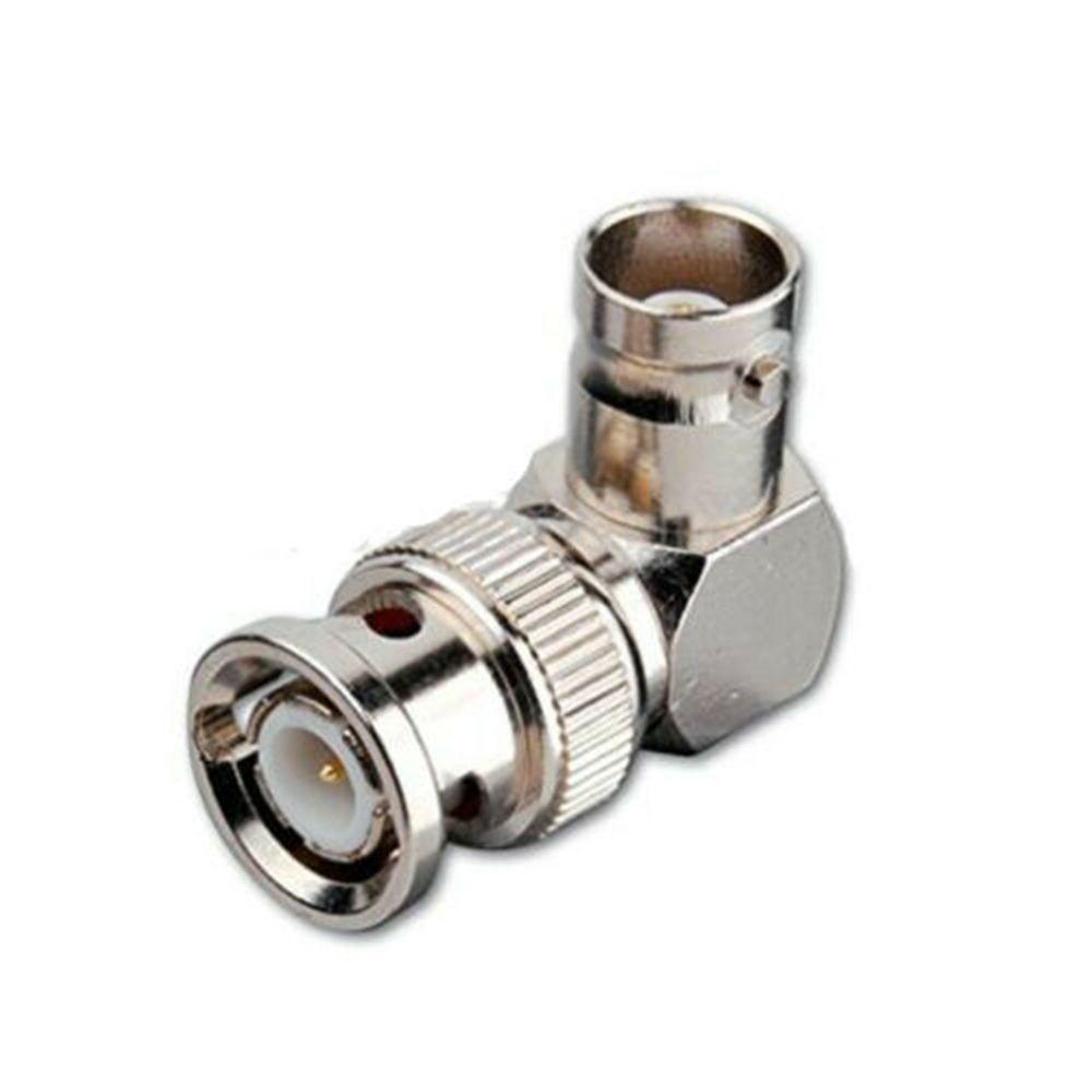 ELEGANT Đầu Nối RF Góc 90 Độ Bằng Kim Loại Chất Lượng Cao° Phích Cắm BNC Chuyển Đổi Đầu Đực Sang Đầu Cái Chuyên Dụng