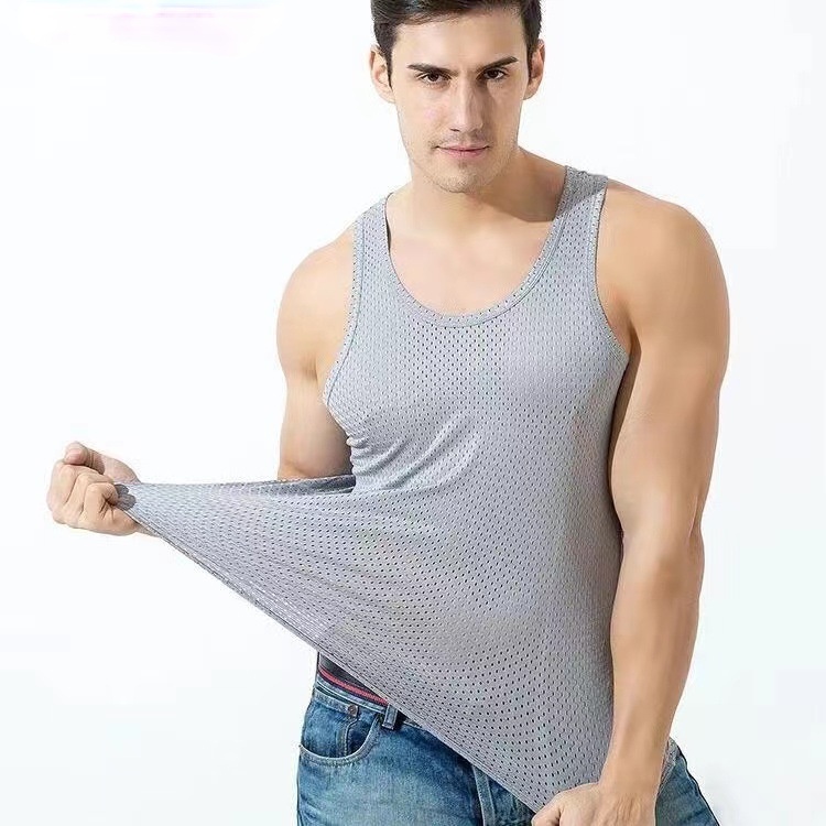 Áo thun ba lỗ nam，tanktop chuẩn gym mặc nhà dạo phố áo tanktop nam trơn thun thoáng mát