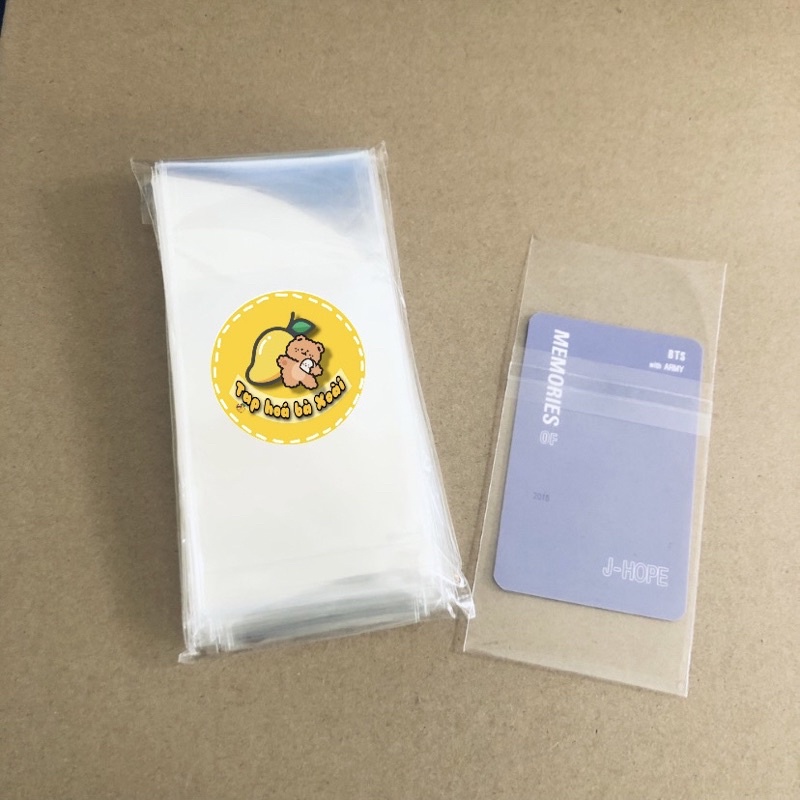 Set 10 cái bọc thẻ bài hoặc card idol CÓ DÁN, sleeve USLEEVES có dán 5.7x9cm, 6.1x9cm đựng thẻ bài idol, double sleeves