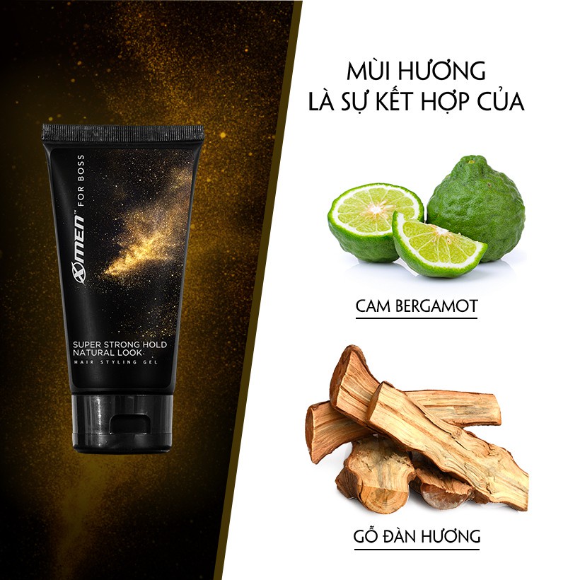 Gel vuốt tóc X-men For Boss Strong Hold Wet Look 150gr