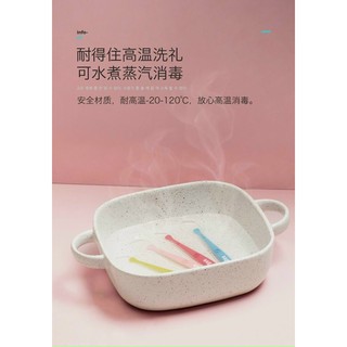 Set 2 muỗng/ thìa ăn silicon AAG