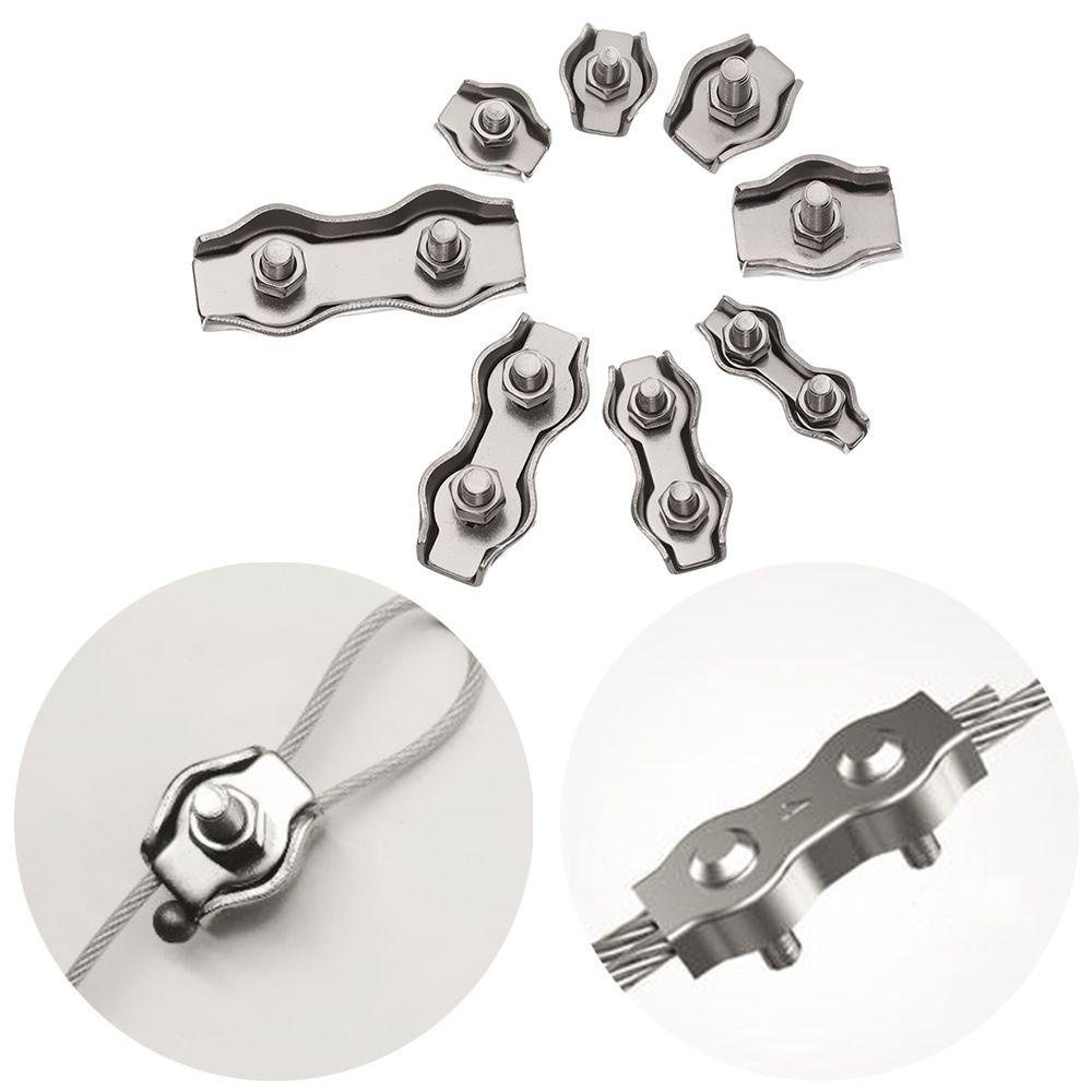 Set 5 Kẹp Dây Đơn / Đôi 1 / 2 Kẹp Dây Bằng Thép Chuyên Dụng