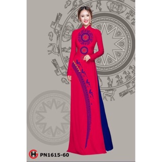 Vải áo dài trống đồng 1615