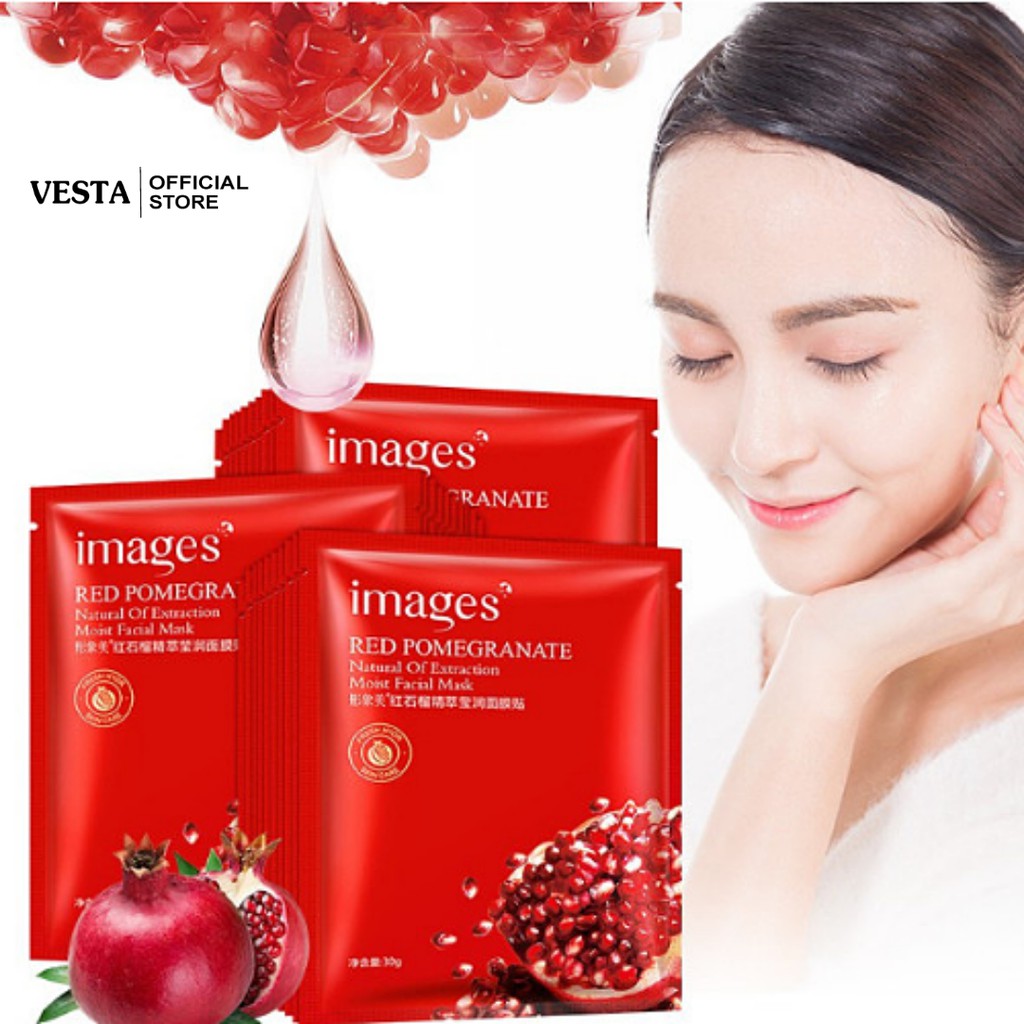 Mặt Nạ 💖𝑭𝒓𝒆𝒆𝒔𝒉𝒊𝒑💖 Mask Giấy Lựu Đỏ Images Dưỡng Ẩm Sáng Da | BigBuy360 - bigbuy360.vn