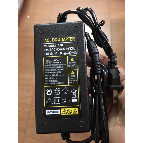 Nguồn loa kéo 9v-2a, 12v 2a, 15v 2a và 15v 3a Adapter loa kéo