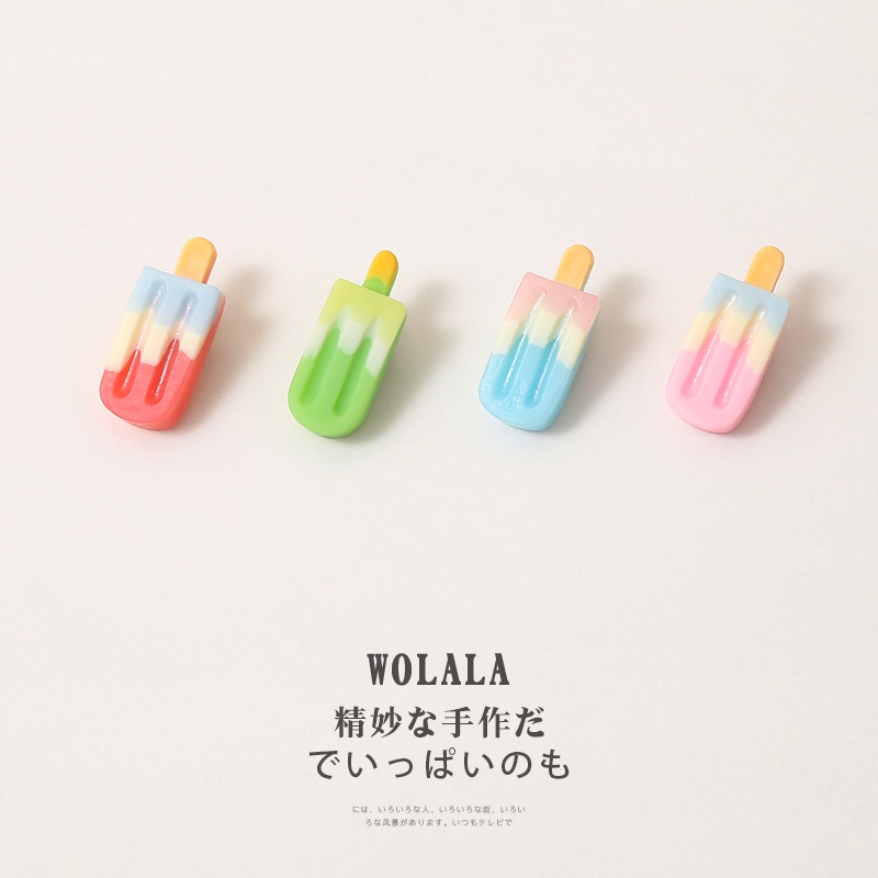 Kẹp Tóc Hình Cây Kem Hoạt Hình Phong Cách Nhật Bản Đáng Yêu