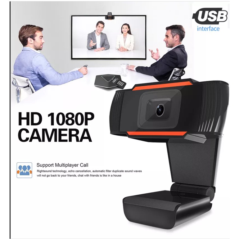 Webcam máy tính có mic full hd usb giá rẻ cho pc, laptop chuyên dùng để học online, livestream, wc 720p