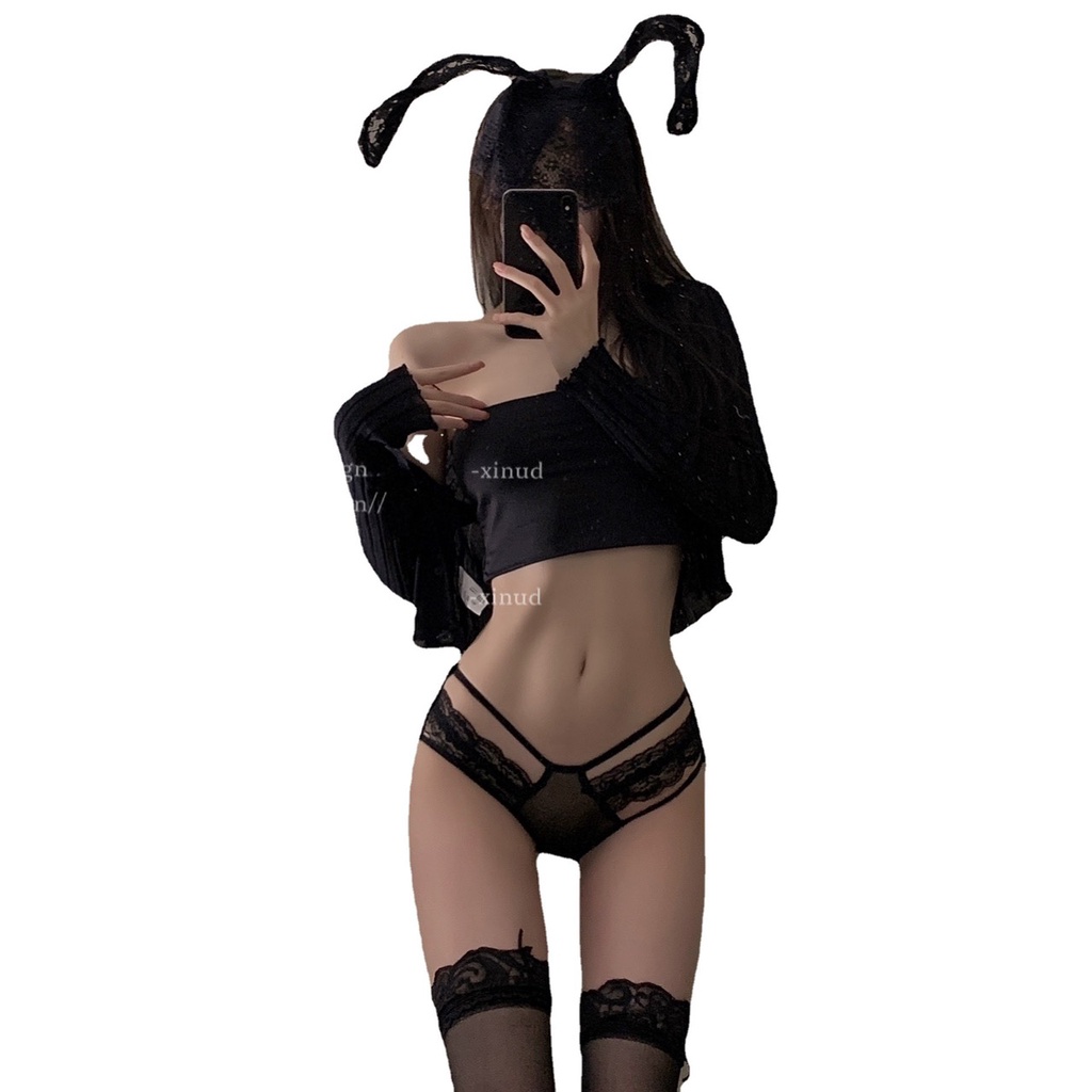 Quần lọt khe quần lót nữ ren sexy rỗng thắt lưng mỏng khoe eo sexy cám dỗ thoáng khí 3 dây cách điệu PASANA0220