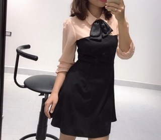 Váy đôi CỔ NƠ mẹ và bé hàng thiết kế