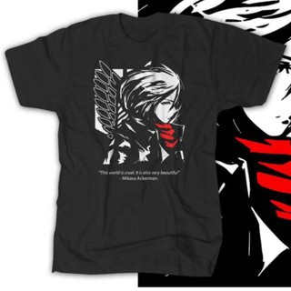 HOT - Áo thun Anime Mikasa Ackerman - Attack On Titan AOT Shingeki No Kyojin