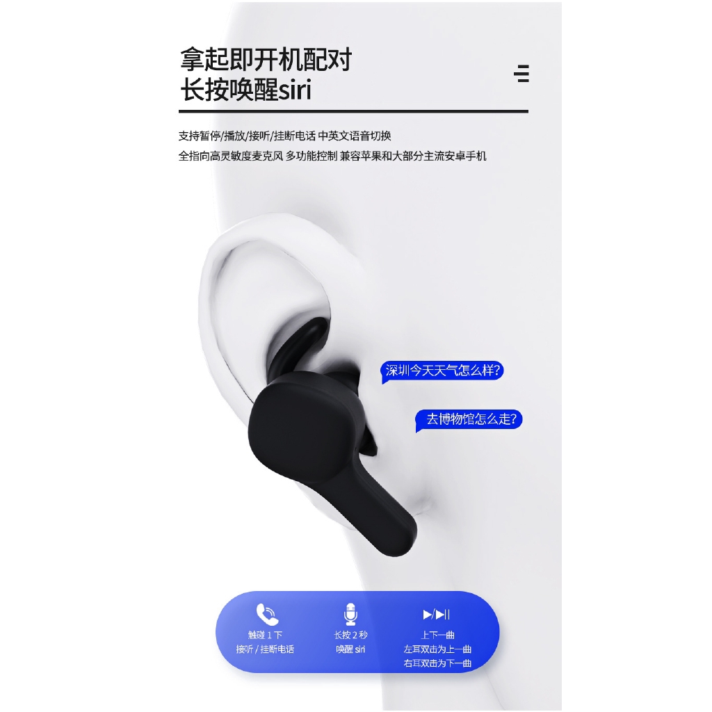 Tai nghe nhét tai Bluetooth 5.0 Remax TWS-6 thiết kế thể thao