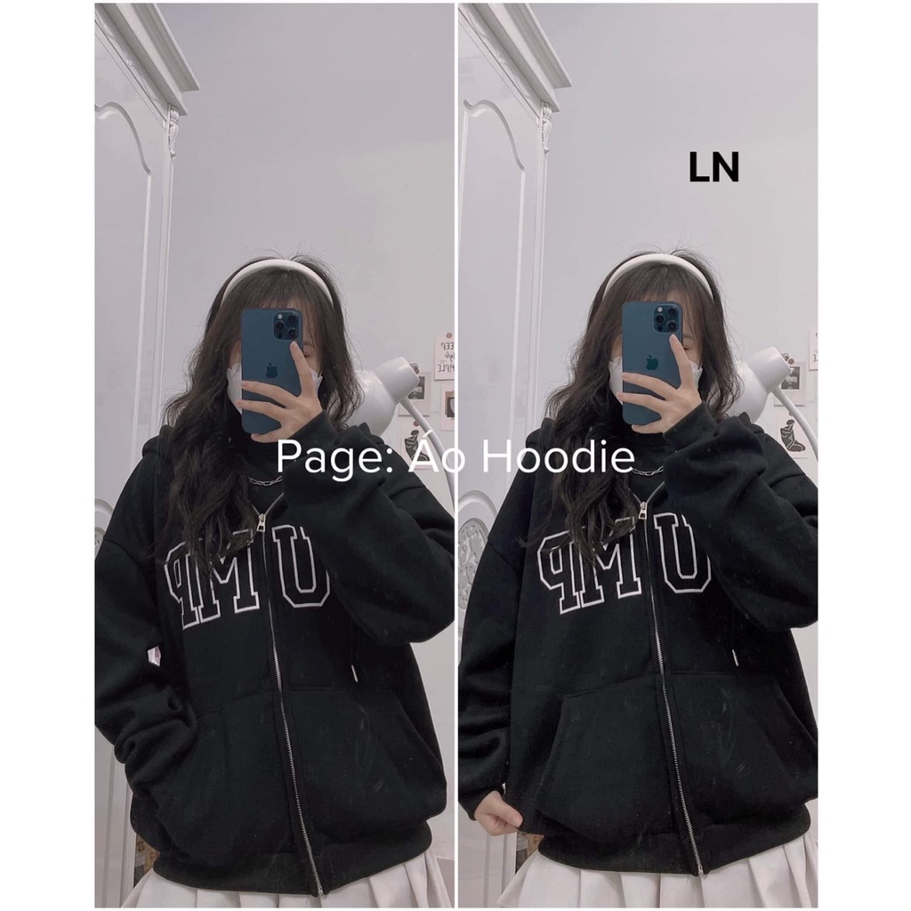 Áo khoác NAM NỮ jump Chất nỉ cotton form thụng tay bồng  Mũ 2 lớp xịn xò
