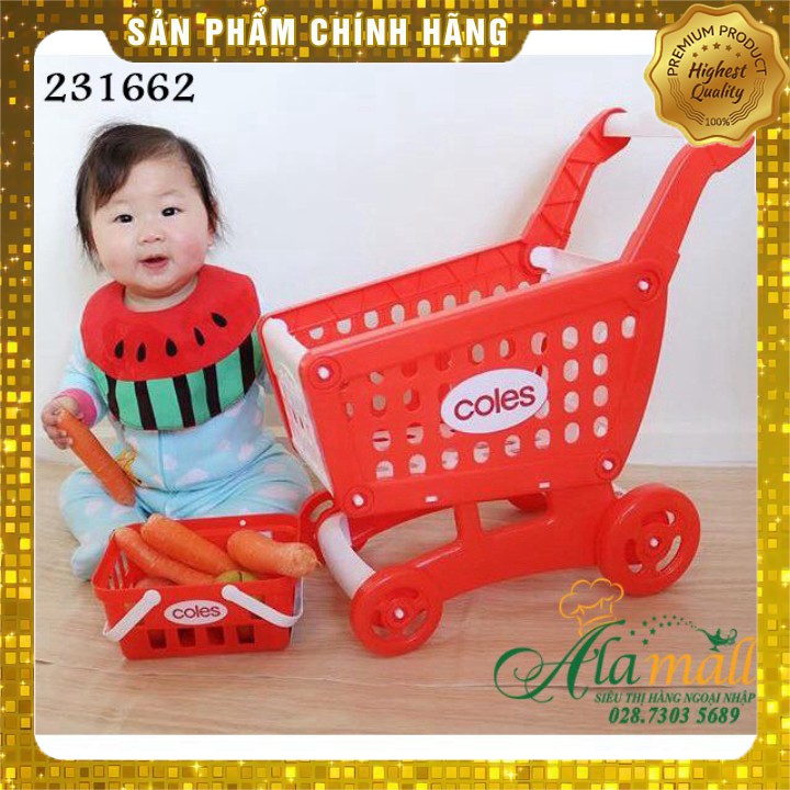 Đồ chơi Xe đẩy siêu thị cho bé (Không kèm phụ kiện, rau củ)