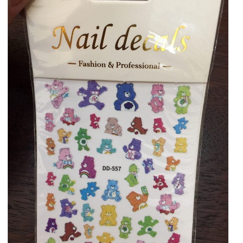 " Hàng chất lượng " Sticker hình dán gấu Mã hiệu DD-557 rất đẹp và dễ thương.