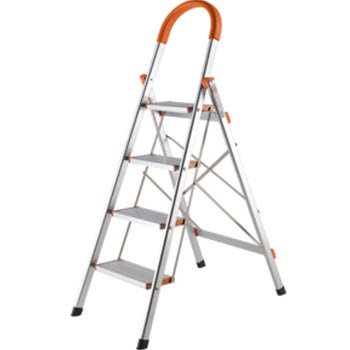 Thang nhôm ghế gia đình chữ A bản to 3,4,5,6 bậc , thang đa năng gấp gọn có tay vịn, khung inox chắc chắn