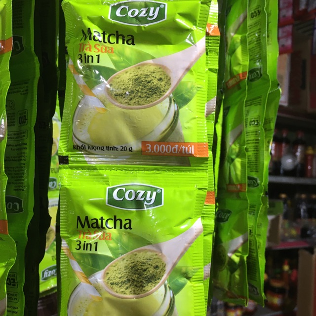 Trà sữa Matcha Cozy 3 in 1 dây 12 gói 20g