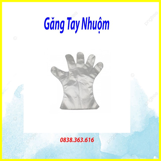 Găng tay nilon tặng kèm set vào màu