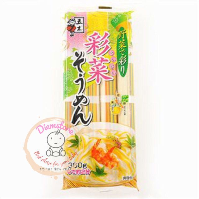 Mì Somen ngũ sắc rau củ Itsuki 320g