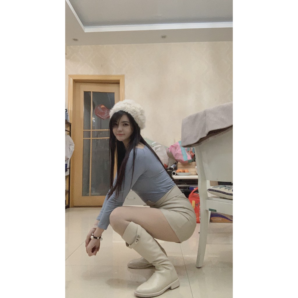 [HÀNG CÓ SẴN] Chân váy da cạp cao xẻ đùi hàng Quảng Châu | BigBuy360 - bigbuy360.vn