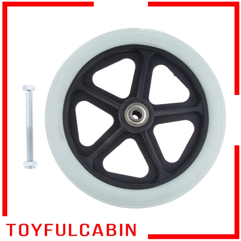 [Hàng mới về] Set 2 bánh xe lăn trước 7 inch thay thế chuyên dụng cho xe lăn