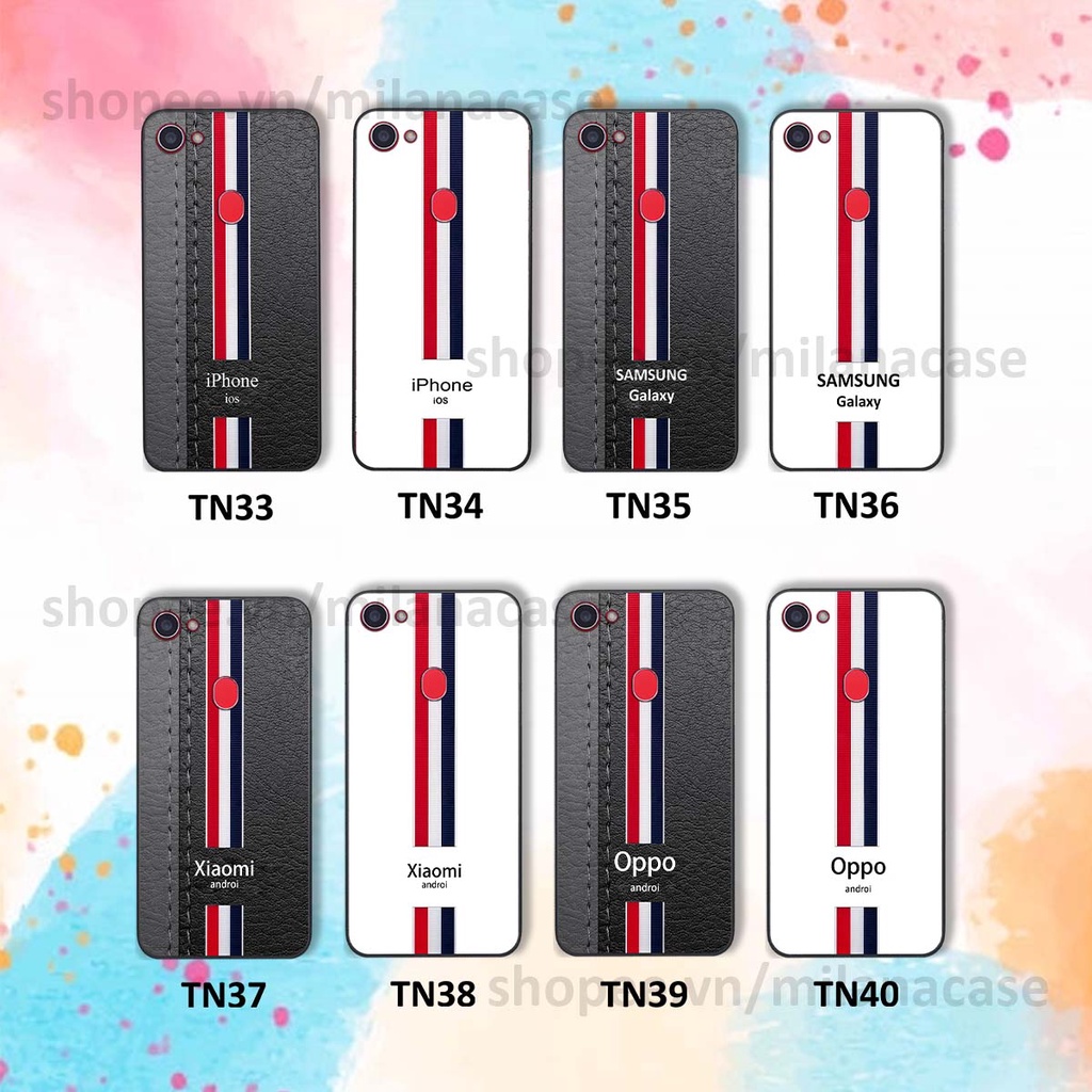 Ốp Oppo F5 / F5 Youth / F7 in giả da phong cách thể thao, cá tính, thời trang