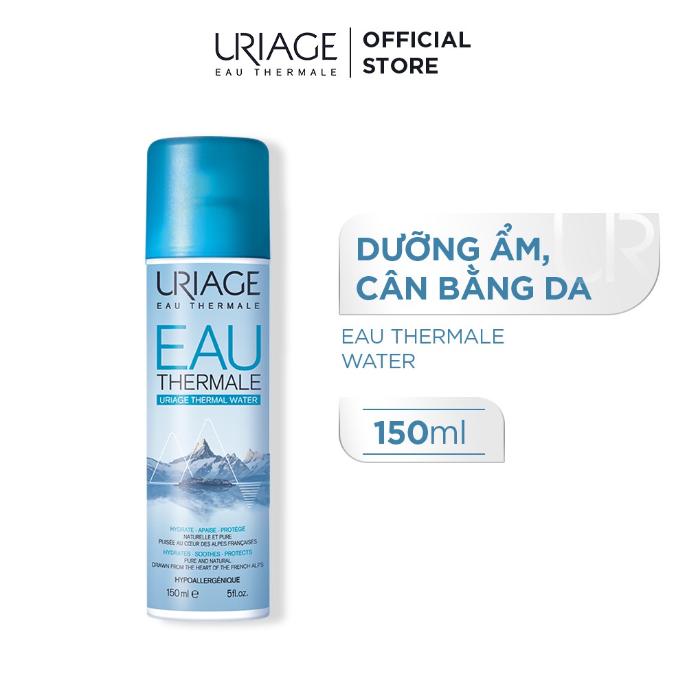 Xịt khoáng dưỡng ẩm cân bằng da URIAGE THERMAL WATER 150ml [Nhập Khẩu Chính Hãng]