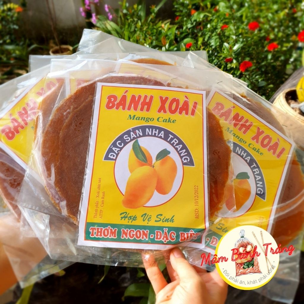 Bánh tráng xoài đặc sản Nha Trang bánh tráng xoài vuông xoài tròn thơm ngon - 04100112