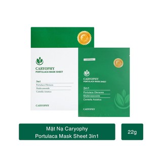 Mặt Nạ Tràm Trà Ngừa Mụn, Sáng Da Caryophy Portulaca Mask Sheet 22g