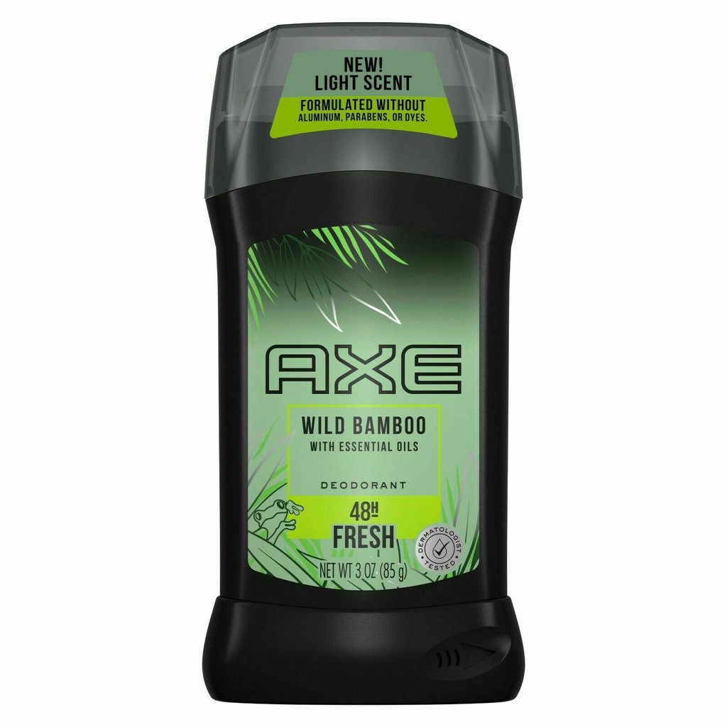 Lăn khử mùi nam dạng sáp AXE Aluminum-Free Deodorant for Men Wild Bamboo 48 Hour Deodorant Protection 85g (Mỹ)