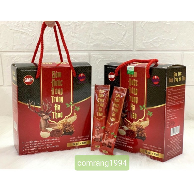 Sâm nước Đông trùng hạ thảo hộp/16 gói x 15ml