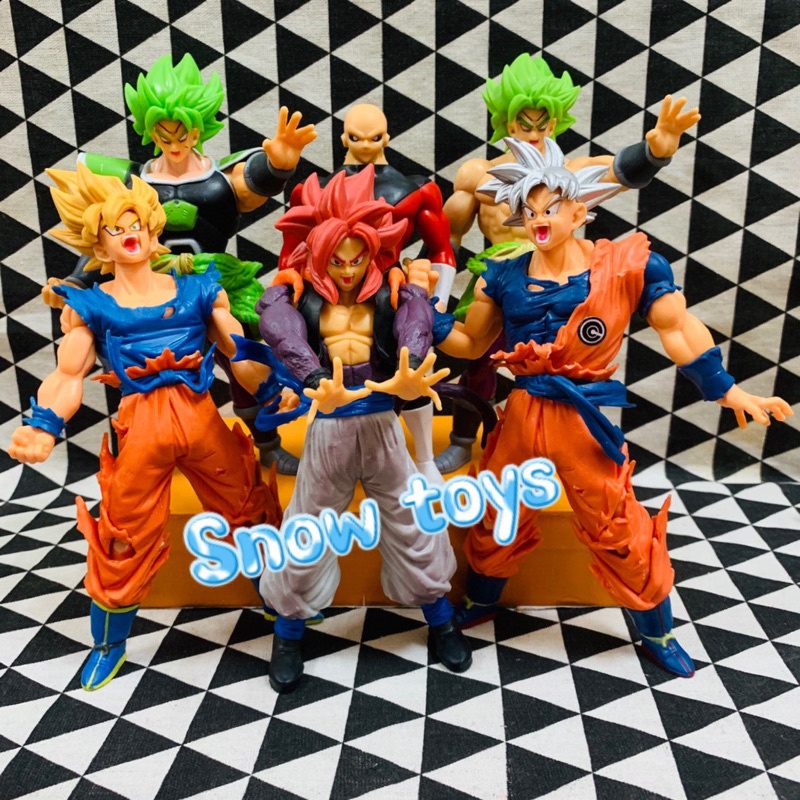 Mô hình Dragon Ball - 20 mẫu Gogeta SonGoku Broly Jiren Vegeta Goku Ultra Instinct UI Super Saiyan God SSJ4 - 16~20cm