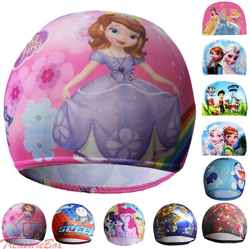 Nón bơi in họa tiết hoạt hình cho trẻ em