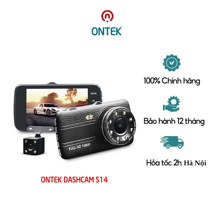 Camera hành trình ONTEKCO S14/S18 chất lượng chuẩn FULL HD 1080P